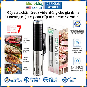 Máy nấu chậm Sous vide dùng cho gia đình thương hiệu Mỹ cao cấp BioloMix SV-9002 - Hàng Chính Hãng
