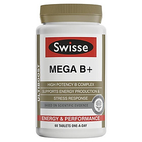 Swisse Ultiboost Mega B + 60 Tablets
