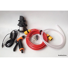 Mua Bộ Máy Bơm Rửa Xe Mini Nguồn 12V Dùng Cho Ô Tô Tăng Áp Lực Nước Cực Mạnh