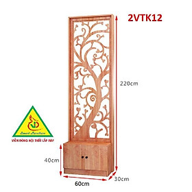 Mua Tủ kệ trang trí kiêm vách ngăn phòng khách   nhà bếp 2VTK12 - Nội thất lắp ráp Viendong Adv