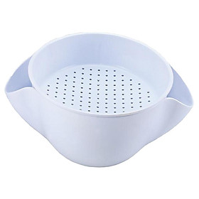 Colander Plastic Washing Bowl Strainers Fruit Vegetable Cleaning