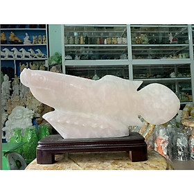 Mua Cá Rồng Phong Thuỷ Đá Ngọc Hồng - ngang 42cm