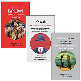 Sách - Boxset Tâm Lý Học - Trốn Và Tìm  Thiên Đường Và Địa Ngục  Ý Nghĩa Của Sự Điên Loạn 327K