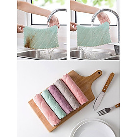 Mua Sét 5 Khăn Lau Bếp  Bát Đĩa Chống Thấm Dầu Mỡ - Muran