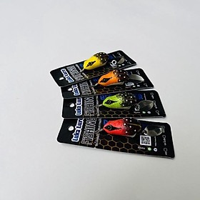 Mồi câu lure nhái hơi Luka Lures lưỡi titan Phukiencaulure25 nhái hơi câu lure body mềm, màu sắc bắt mắt