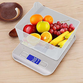 Cân tiểu ly điện tử mức cân 5kg DH2012 ( Tặng kèm móc dán tường nhà bếp treo đồ tiện lợi )