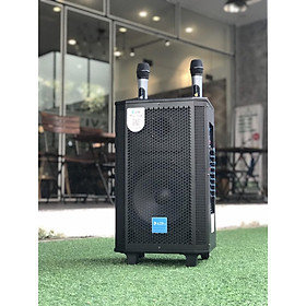 Mua Loa kéo AZPro AZ-1108-2 đường tiếng bass 2.5 tấc-Tặng kèm 2 micro không dây-Chống hú cực tốt  công suất lên đến 600W