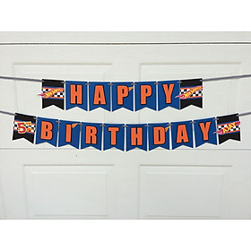 Dây cờ trang trí sinh nhật happy birthday hotwheel banner PHG39