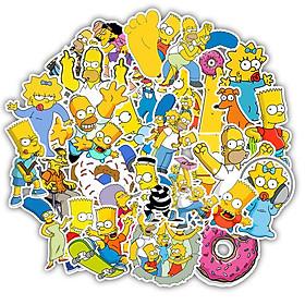 Sticker chủ đề Simpsons Chống Thấm, Chống Bay Màu| Trang Trí Điện Thoại, Laptop, mũ bảo hiểm, bình nước