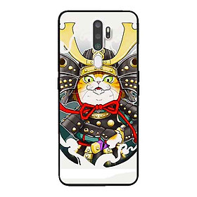 Ốp Lưng in cho Oppo A9 2020 Mẫu Mèo Samurai - Hàng Chính Hãng