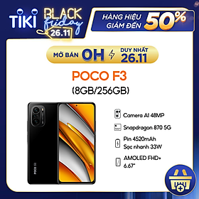 Điện Thoại Thông Minh Xiaomi Poco F3 8GB l 256GB - Hàng Chính Hãng