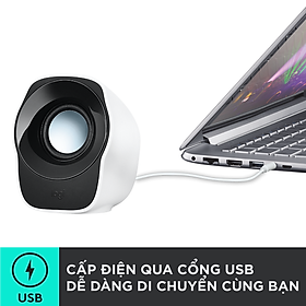 Mua Loa âm thanh nổi có dây Logitech Z121 - Kết nối jack 3.5mm và USB-A  điều chỉnh độ dài dây ở mặt sau  nhỏ gọn  phù hợp PC/ Laptop -Hàng chính hãng