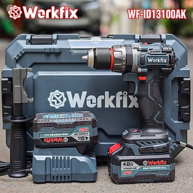 Mua Máy khoan pin Workfix  Đầu Kẹp 13 Ly HM-ID100AK Lực Siết 100N.M - Máy khoan 3 Chức Năng - Bảo Hành chính hãg 6 tháng