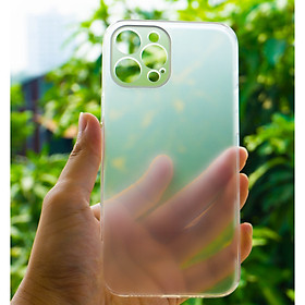 Ốp lưng cường lực viền trong suốt dùng cho iphone 12 pro max bảo vệ full camera - hàng chính hãng cafele