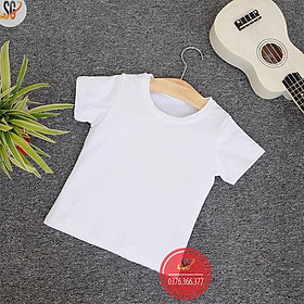 Áo thun trơn trẻ em - Thun cotton co giãn 4 chiều thoải mái | SGSHOP