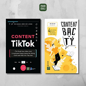 Sách - Combo 2 cuốn Content Bạc Tỷ + Content Tiktok
