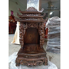 Mua Bàn thờ thần tài mái chùa gỗ hương Lào nam phi