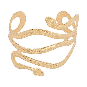 Minimalist Metal   Upper Arm Cuff Bracelet Armlet Armband Bangle Golden - Gold