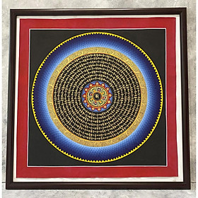 Mua Tranh Thangka Mandala vẽ tay từ Tây Tạng - Mẫu 0201