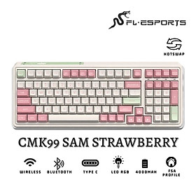 [Mới, hàng chính hãng] Bàn phím FL-Esports CMK99 SAM Strawberry - Bảo hành chính hãng 12 tháng