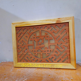 Mua Tấm chắn khói chữ Lộc 30cm x 40cm 2 màu: vàng và đỏ - Tặng kèm ốc vít