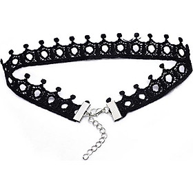Vòng cổ choker tattoo V68 ren đen cá tính