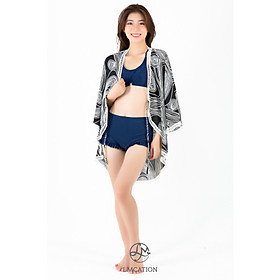 Áo Khoác Kimono LMcation Mara - Sóng Đen