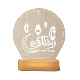 LED Night Light Home Decor Muslim Ramadan Mubarak Night Lamp
