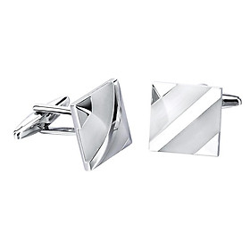 2x Square Shell Cufflinks for Mens Suit Shirt Cuff High quality Brass Cuff Links
