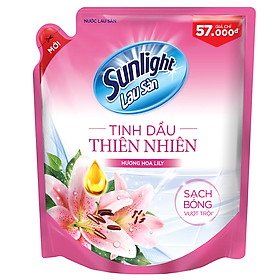 Nước Lau Sàn Sunlight Tinh Dầu Thiên Nhiên - Hương hoa Lily (2.6kg/Túi)