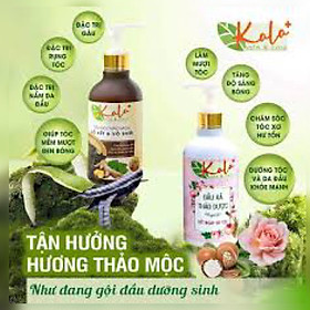 Dầu gội thảo mộc kala bồ kết và vỏ bưởi,