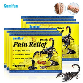 Sumifun 8 Patches Pain Relief Patch Muscle and Joint Pain Stickers