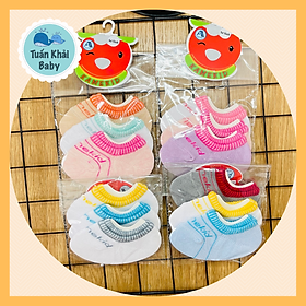 Combo 3 đôi tất sơ sinh cotton AMIGO- NOSHOW cho bé trai bé gái tất mềm mịn co giãn tốt hàng Việt Nam chất lượng
