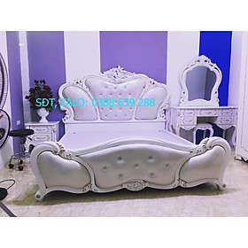 Mua Combo giường bàn trang điểm tủ đầu giường phòng ngủ tân cổ điển CB029