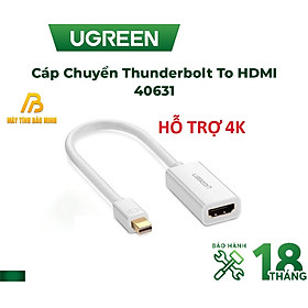 Cáp Chuyển Thunderbolt To HDMI UGREEN 40361 4K*2K - Mini Displayport Sang HDMI - 40361-Hàng Chính Hãng