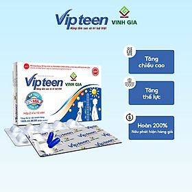 Viên Uống Hỗ Trợ Phát Triển Chiều Cao VIPTEEN VINH GIA Cho Trẻ 9 -18 tuổi (20 Viên)