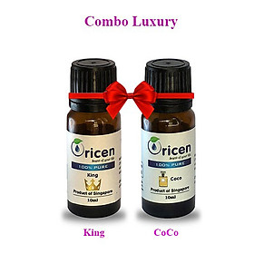Combo Tinh Dầu Luxury Oricen 2 chai 10ml - King + Coco