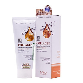 Sữa Rửa Mặt Trắng Da Chống Lão Hóa Hàn Quốc Dabo Collagen Natural Rich Foam Cleanser (180ML) – Hàng Chính Hãng