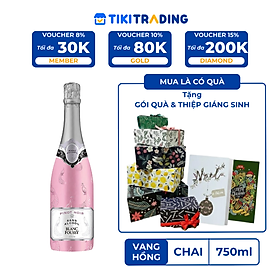 Rượu Vang Hồng Blanc Foussy Sparkling Rose Pinot Noir 750ml 0.4% - 0.6% - Không Hộp