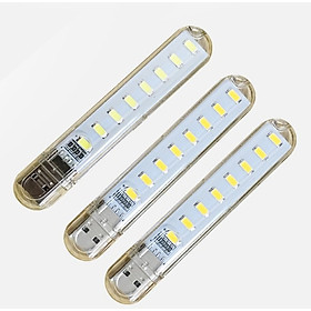 Bộ 3 Đèn Led 8 Bóng Siêu Sáng Cắm Cổng Usb