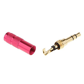 3.5mm 1/8"  3 Pole Male Plug A/V Solder Connector