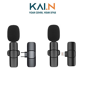 Mua Micro Thu Âm Không Dây Cài Áo  Khử Tiếng Ồn Cao Cấp - Khoảng Cách 20m Dành Cho iPhone / Samsung / Android