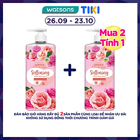 Kem Tắm Watsons Love My Skin Softening Cream Body Wash 700ml