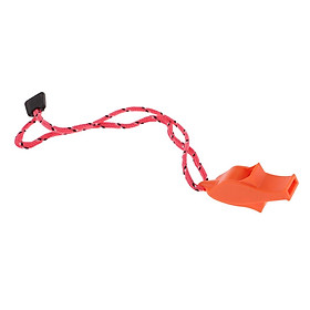 Outdoor High Decibel Camping Emergency Whistle with Lanyard Strap