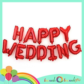 Hình ảnh Bong bóng chữ Happy Wedding