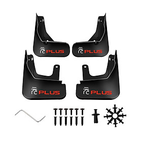 4Pcs Mudguard Black Direct Replaces, Mud Flaps,  Guards Easy to Install Hardware Professional Accessory for Car Wheel Auto Tyre