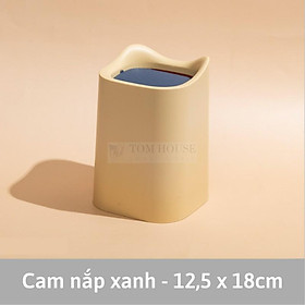 Mua Thùng Rác Mini Nắp Lật Để Bàn Loại 2 Thùng Chồng Giấu Túi Rác Đa Năng Tiện Dụng Siêu Xinh