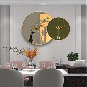 Mua BÔ 2 TRANH ĐỒNG HỒ TRÁNG GƯƠNG SANG TRỌNG  MẪU MỚI  GIÁ XƯỞNG