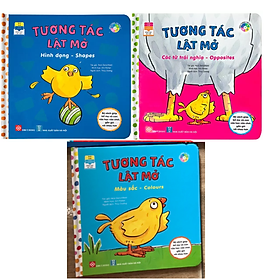 Combo 3Q Tương Tác Lật Mở Dành Cho Bé Yêu: Hình Dạng - Shapes + Các Từ Trái Nghiã - Opposites + Màu Sắc - Colours