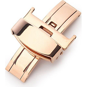 Khóa bướm đồng hồ ĐƠN thép không gỉ dùng cho dây da nhiều SIZE 14 16 18 20 22mm